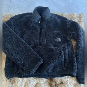 The North Face Black Sherpa Half-Zip Pullover